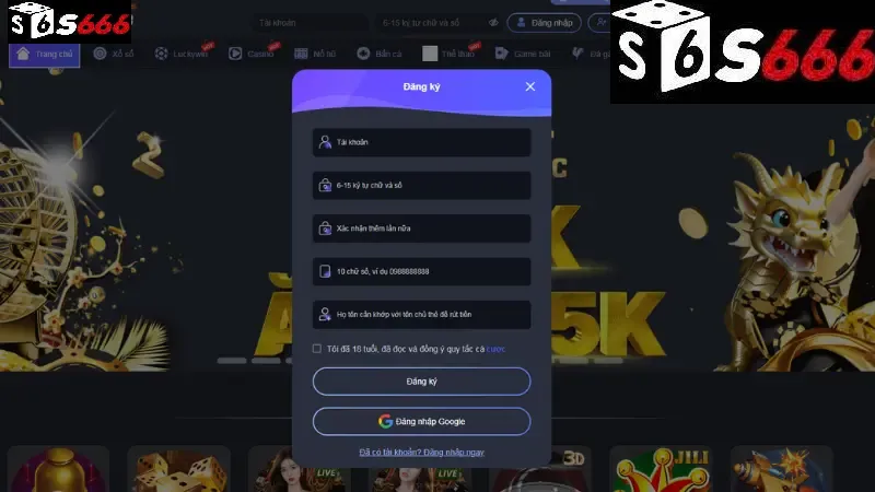 Đăng Ký S666 - Bước Vào Thế Giới Giải Trí Online Đầy Hấp Dẫn 2 Cách thức đăng ký tài khoản tại nhà cái S666