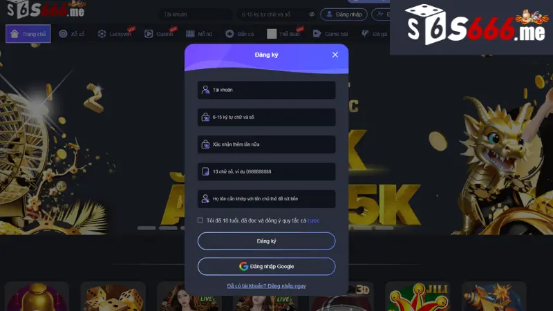Đăng Ký S666 - Bước Vào Thế Giới Giải Trí Online Đầy Hấp Dẫn 2 Cách thức đăng ký tài khoản tại nhà cái S666